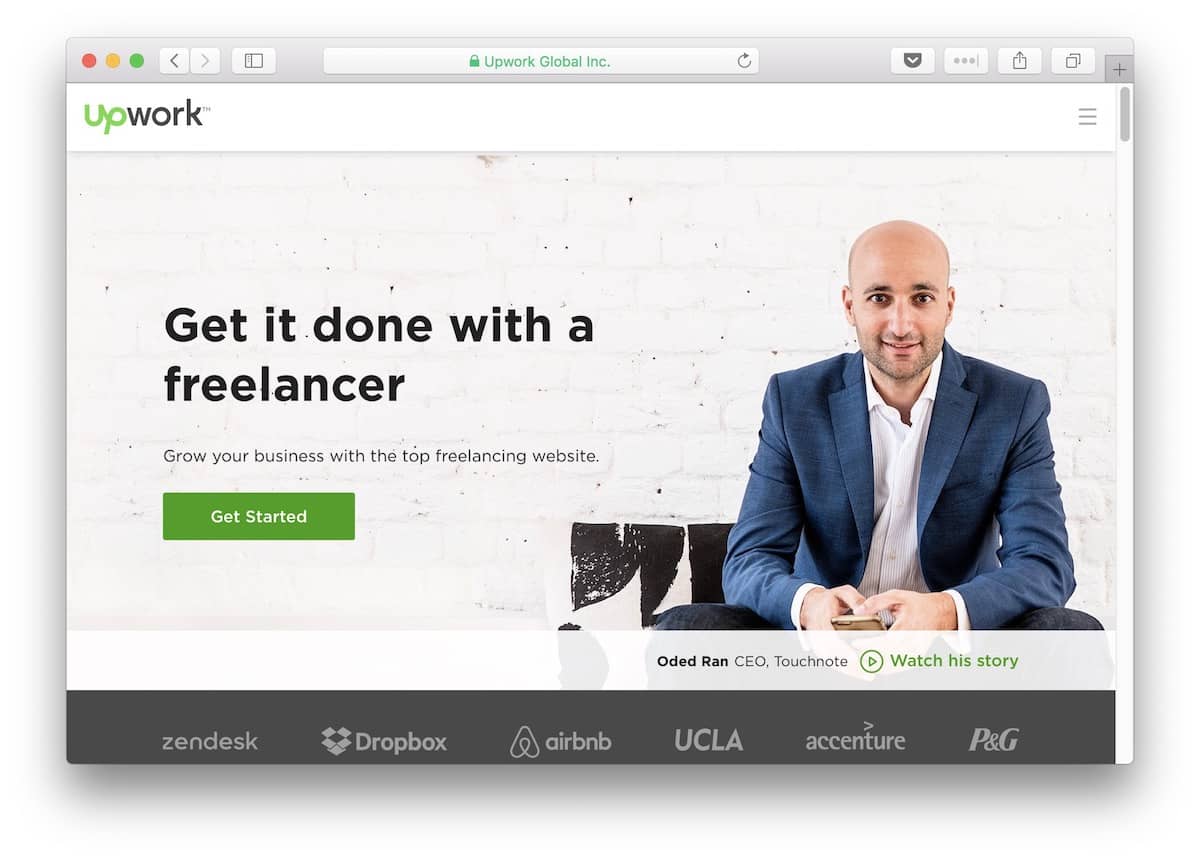 How to hire freelance writers for your WordPress blog: Upwork