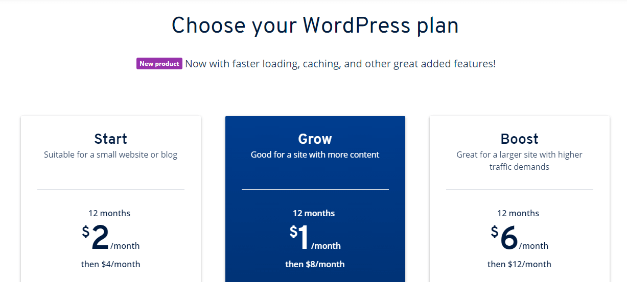 IONOS review of WordPress pricing plans.
