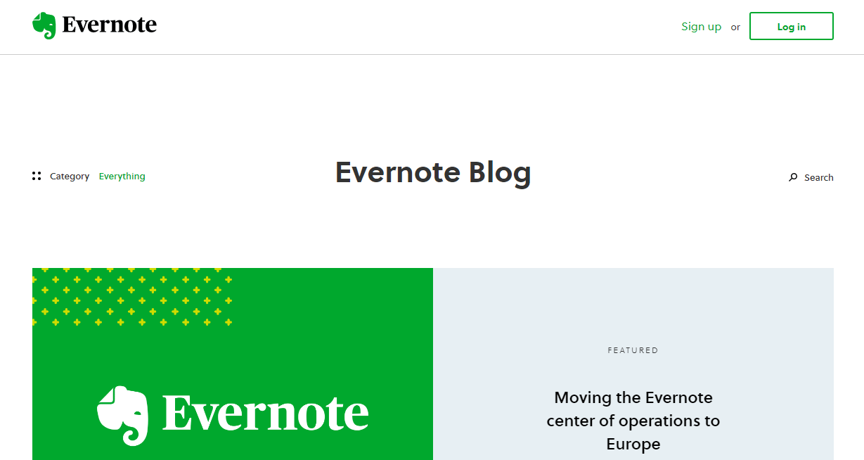 Evernote-blog-WordPress-Front-Page.