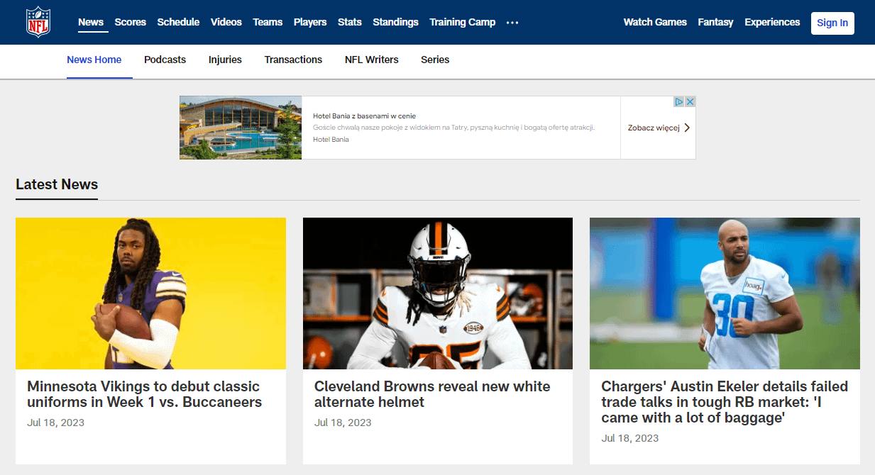 NFL-blogs-WordPress-Front-Page.