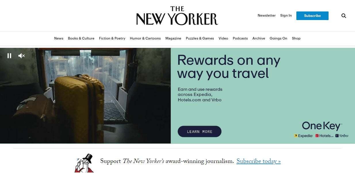 New-Yorker-WordPress-Front-Page.