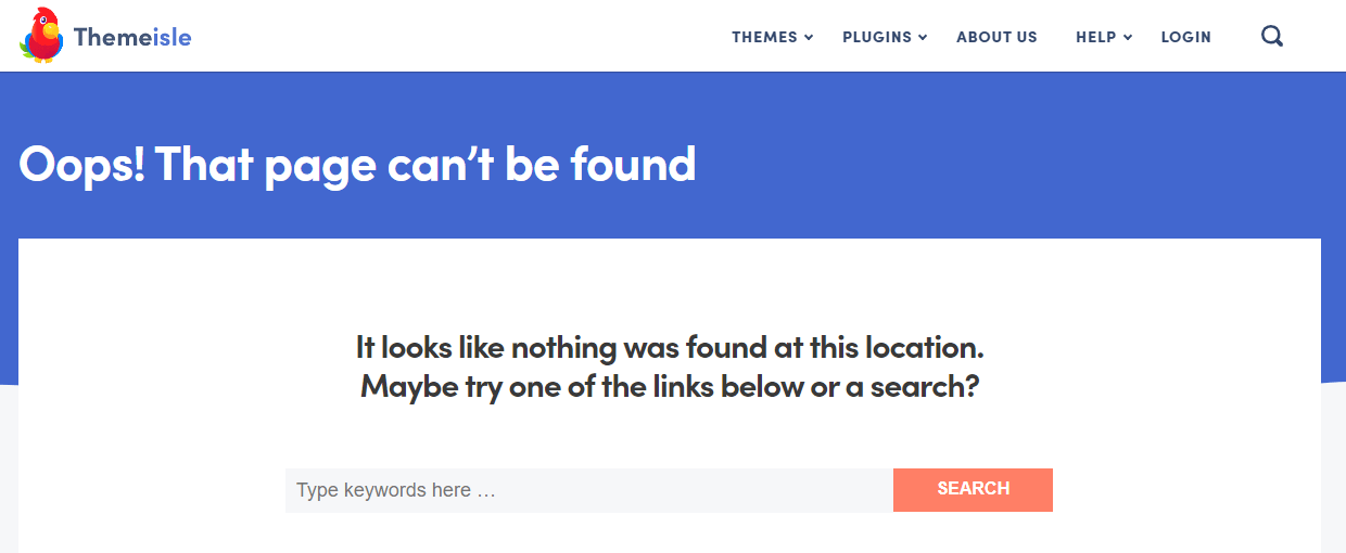 404 page example