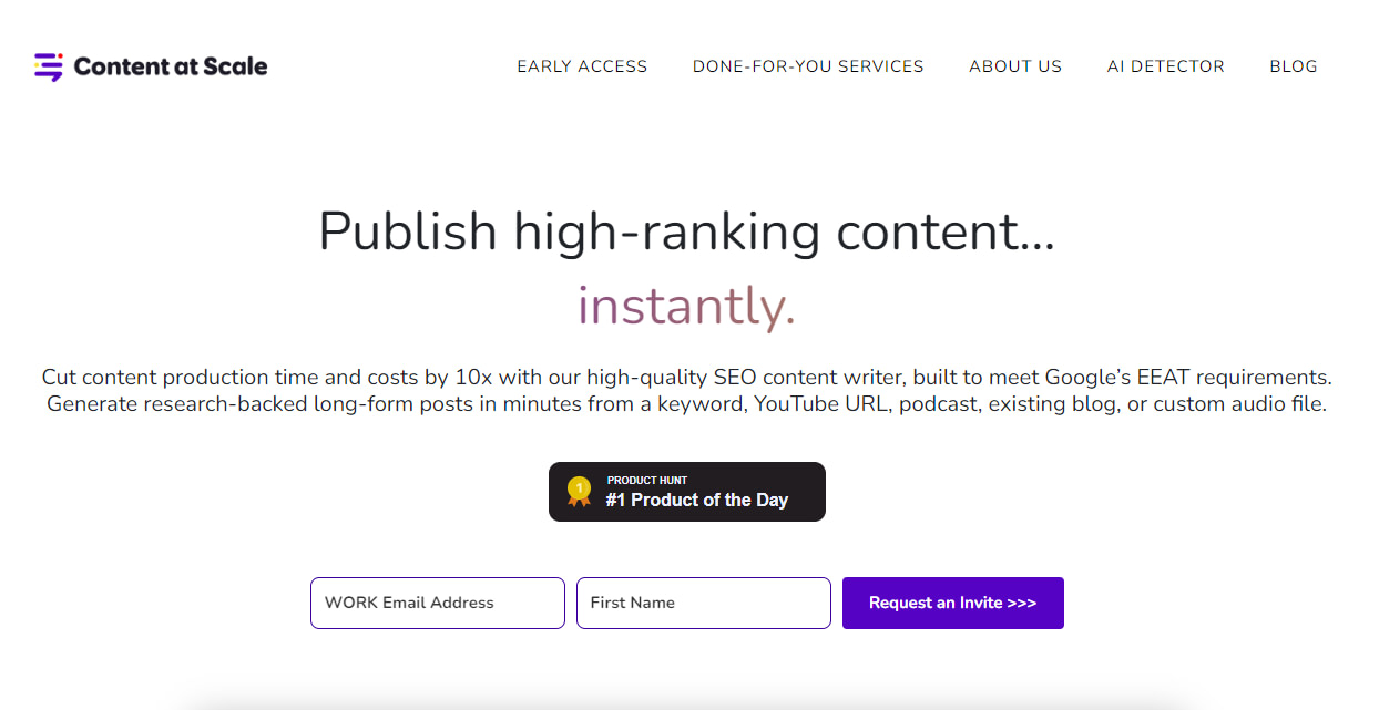 Content at Scale AI Content Detector.