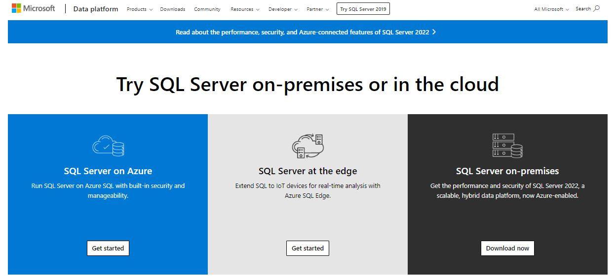 Microsoft SQL Server.