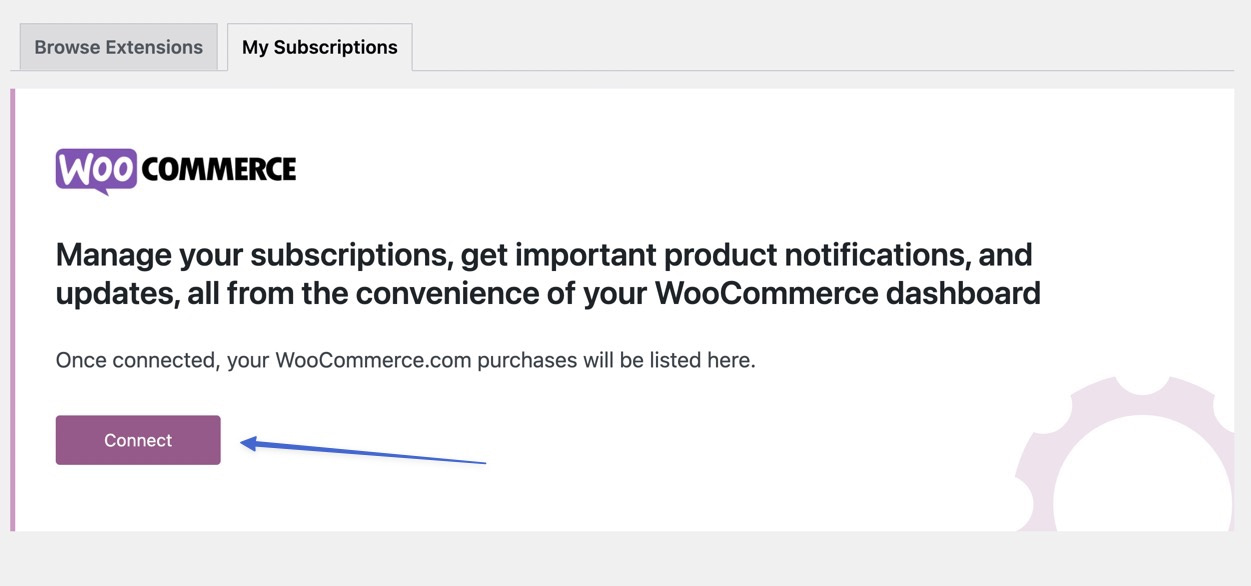 connect woocommerce 
