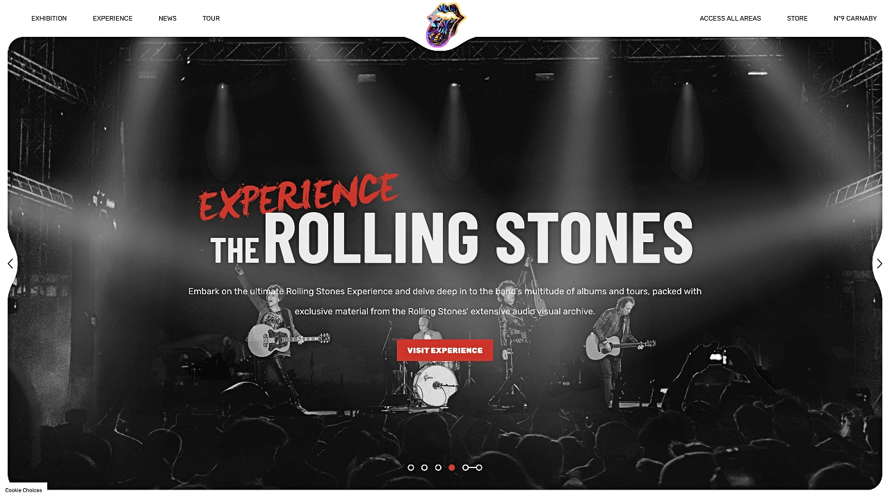 The Rolling Stones use WordPress