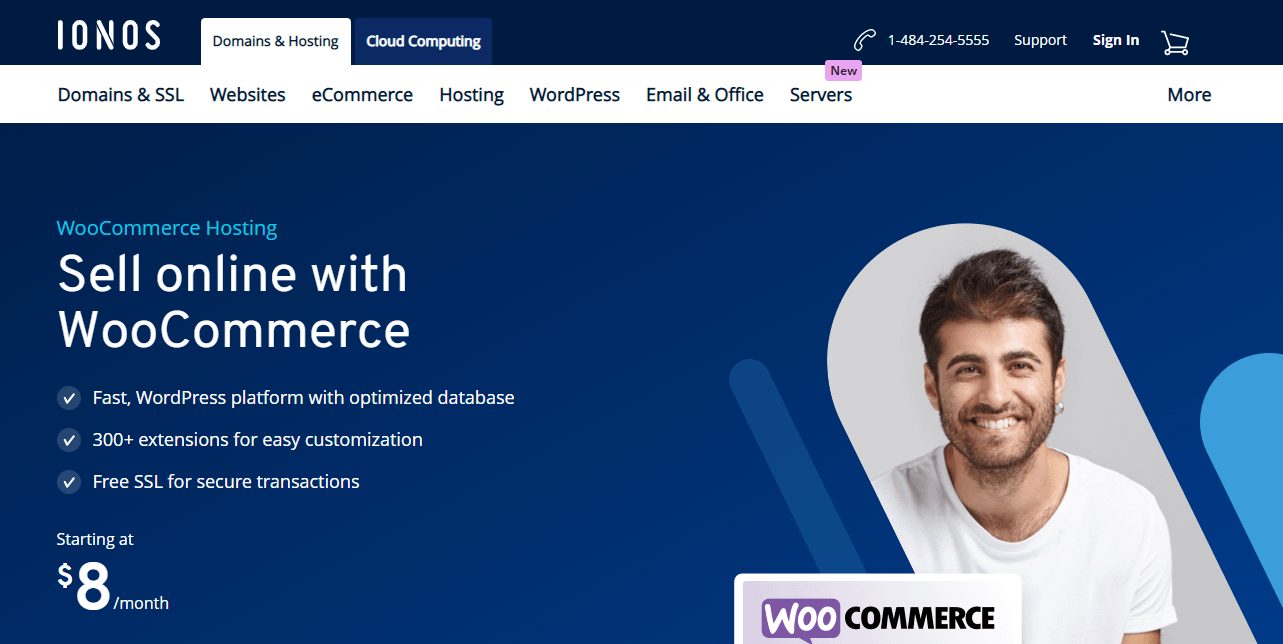 IONOS offers WooCommerce hosting.