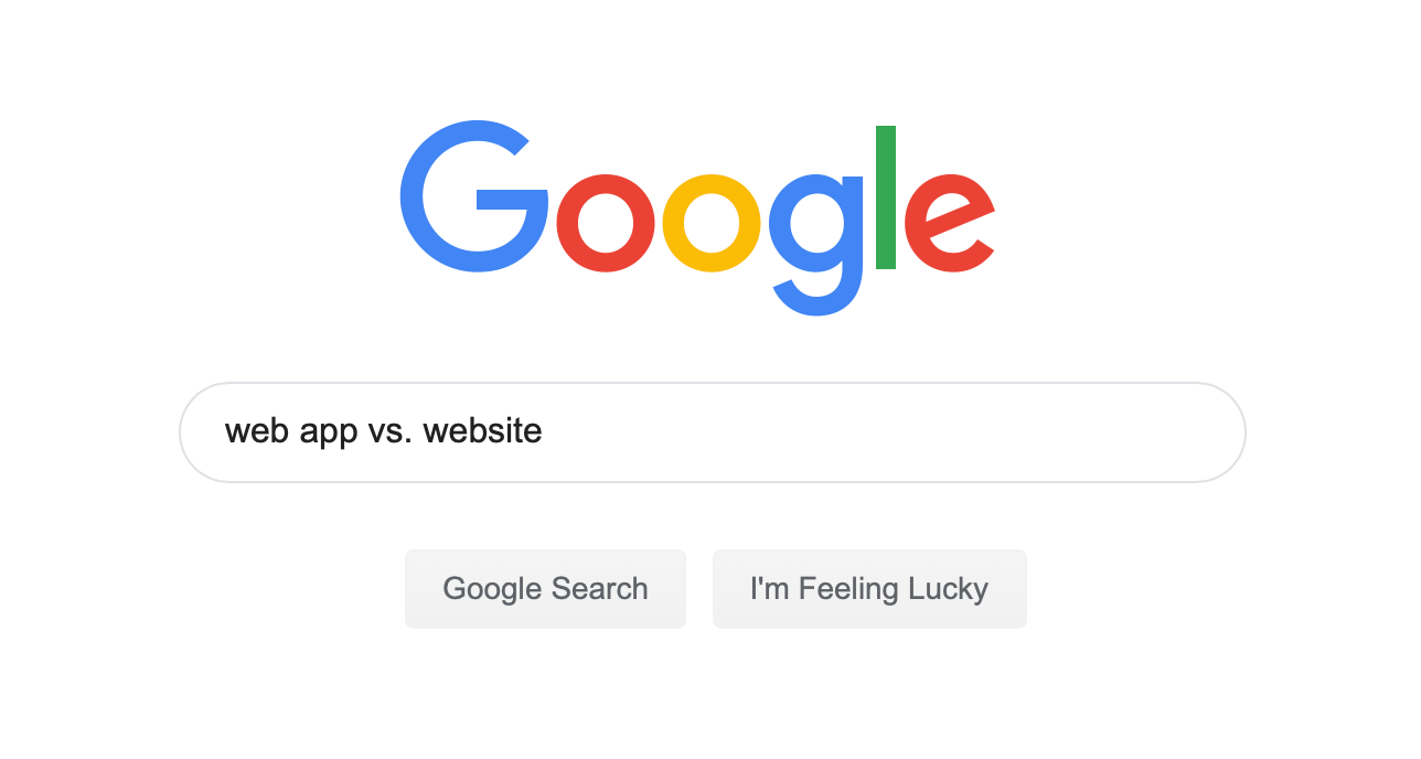 Website versus Web App