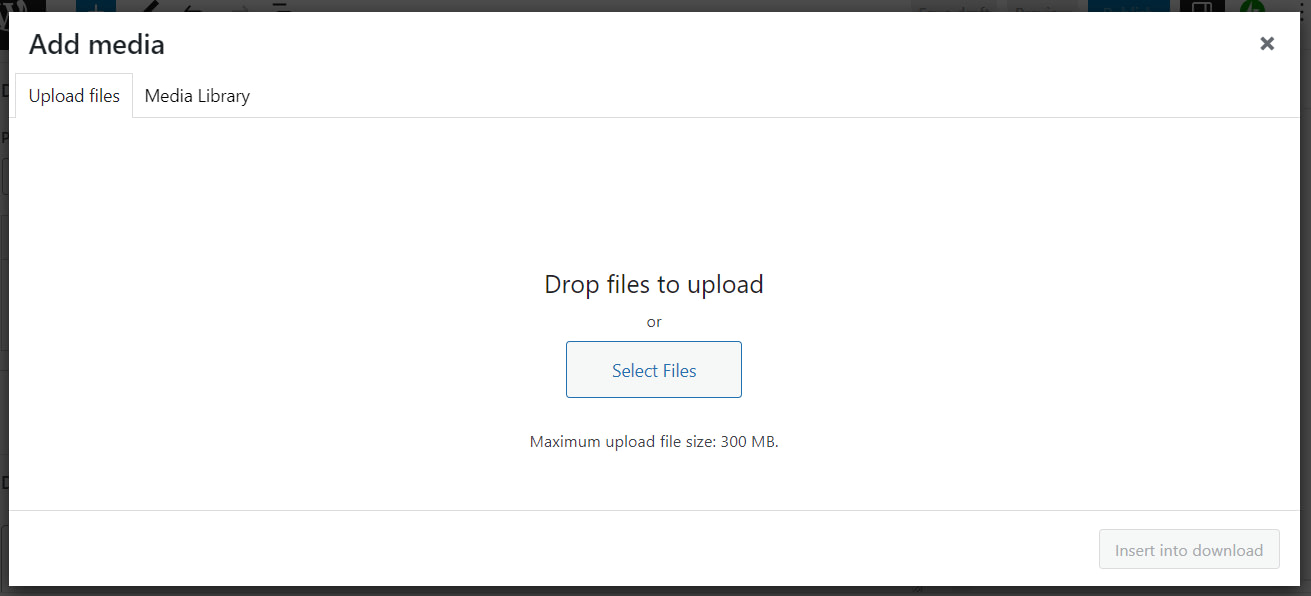 Adding media to WordPress.