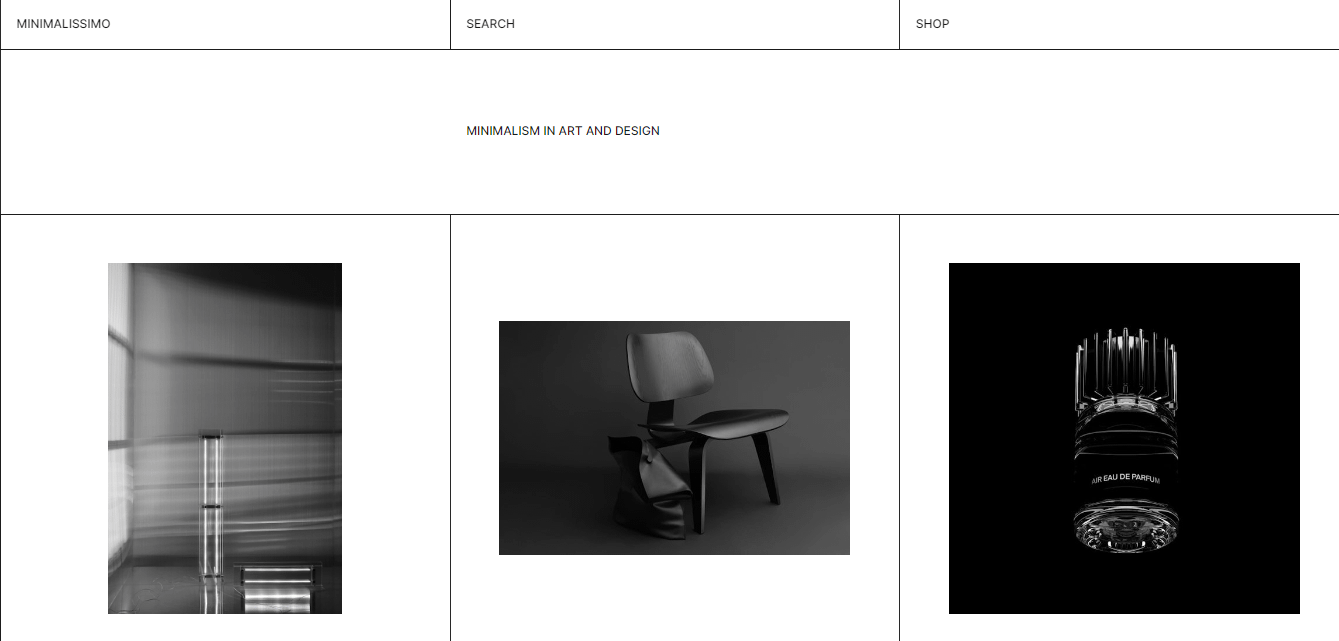 Minimalissimo homepage