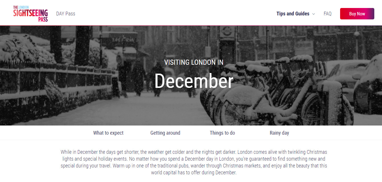 Вечный пост о посещении Лондона в декабре