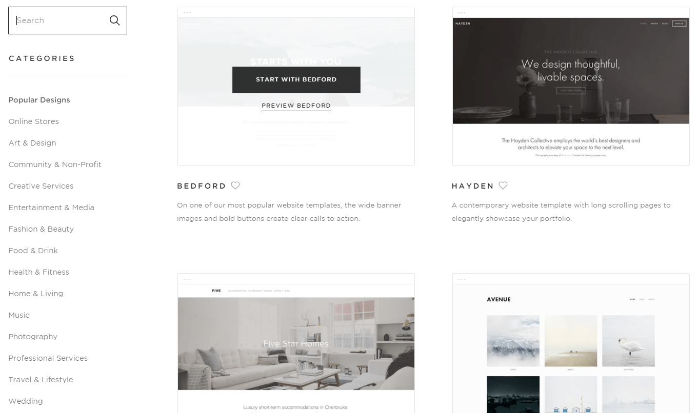squarespace might be the best website builder for you.