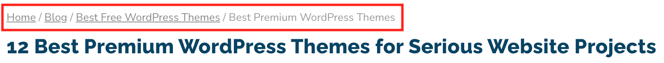 Get started with WordPress SEO by using breadcrumbs on your posts and pages