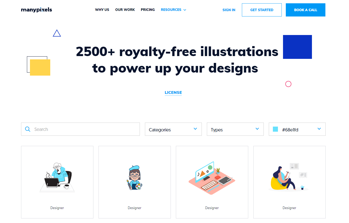 free illustrations from ManyPixels