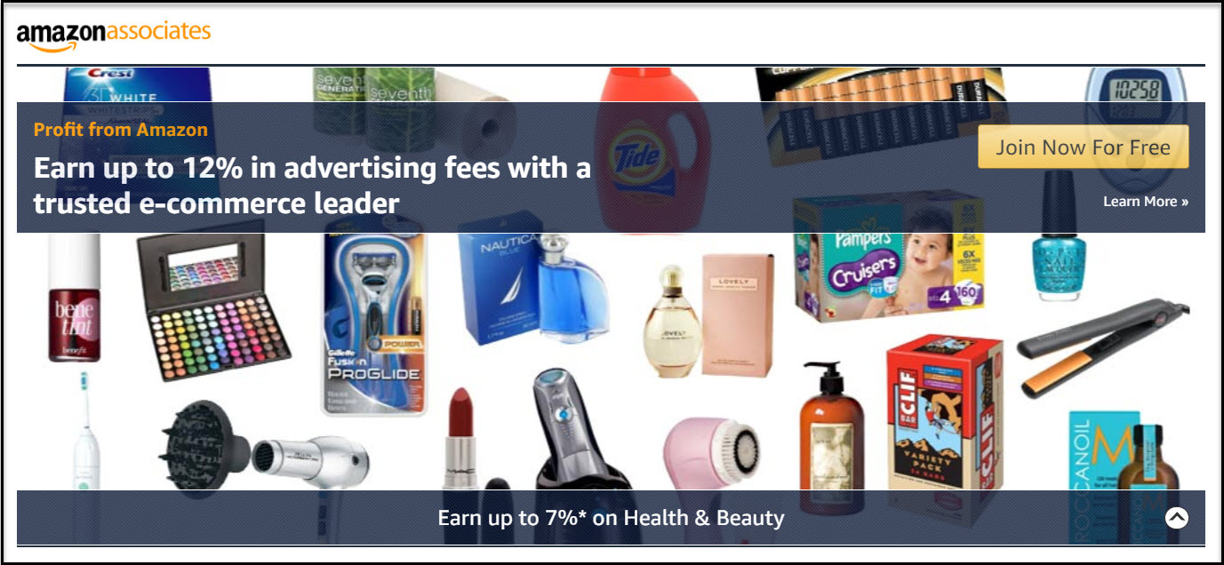 Amazon Associates can help you monetize a beauty blog