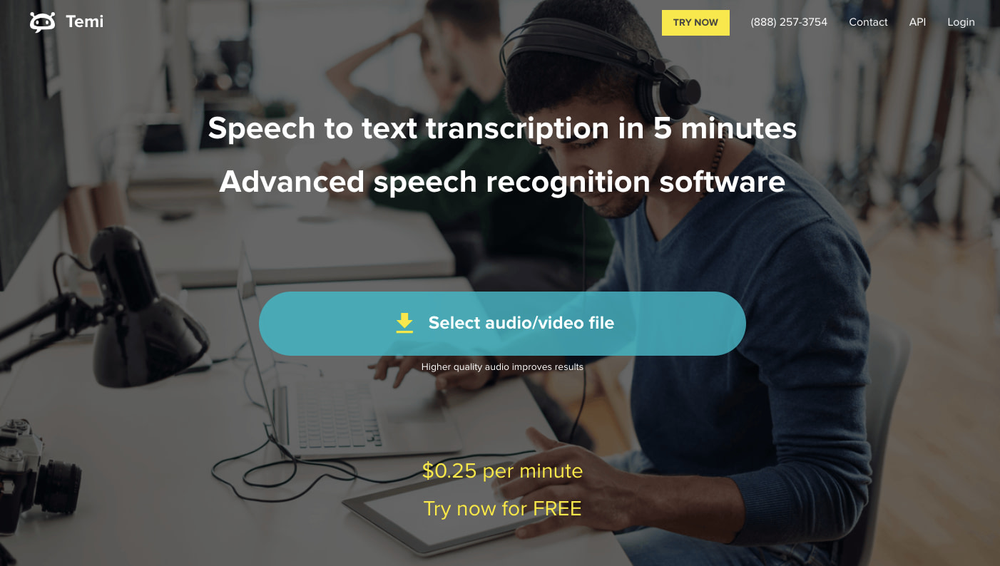 Temi is one of the best transcription services for WordPress available.