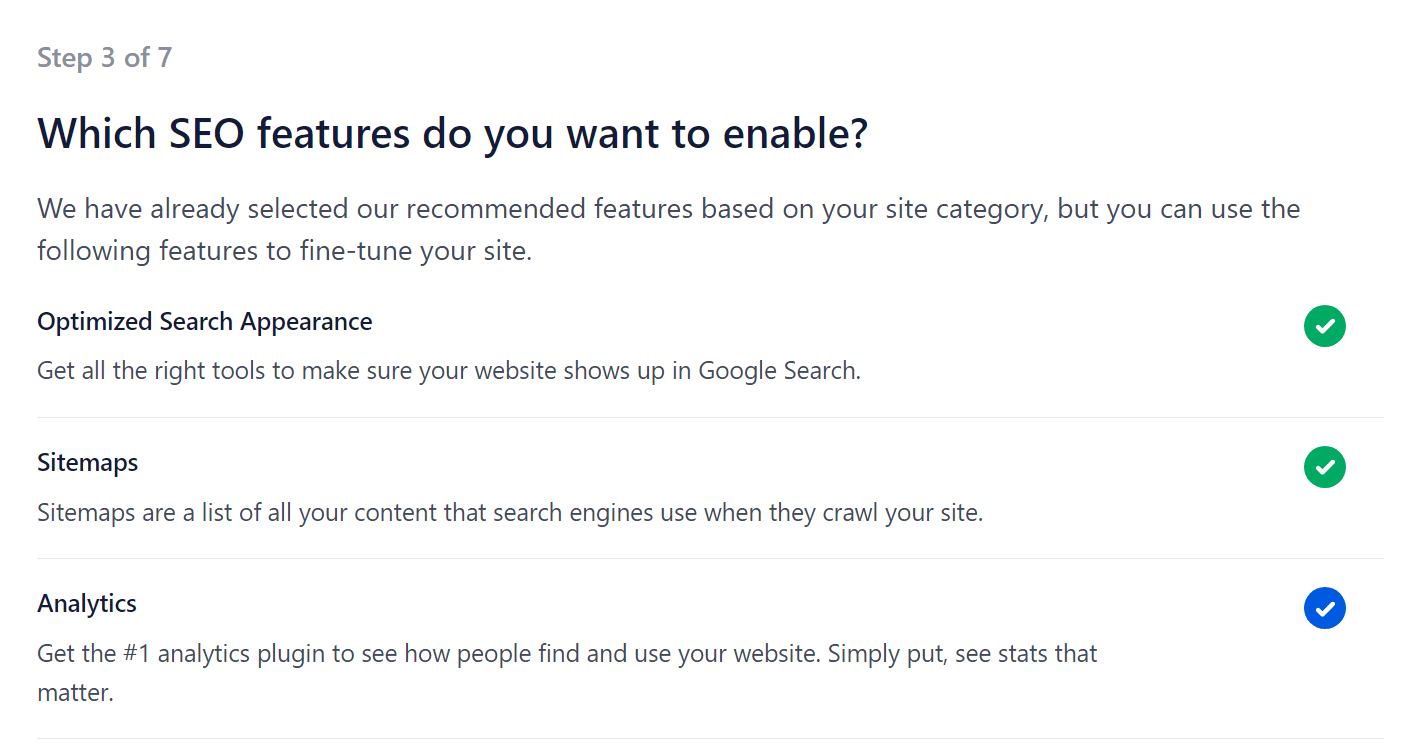 All In One SEO add-ons.