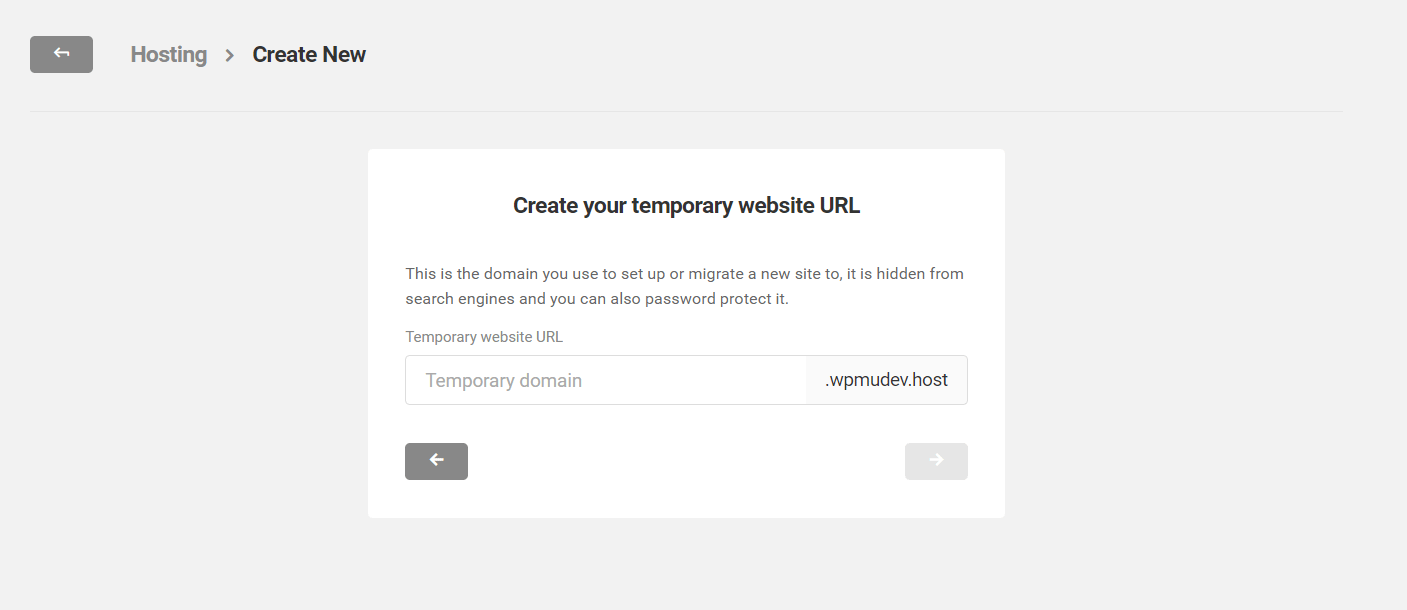 Temporary Domain.