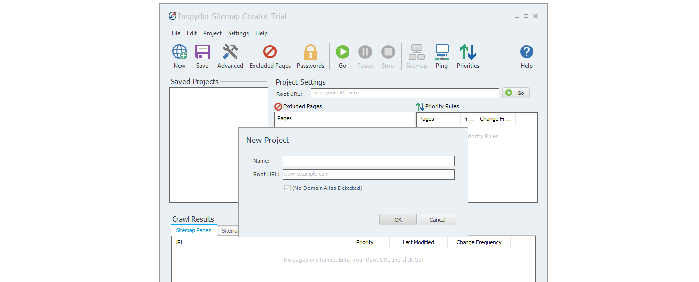 Creating a sitemap.