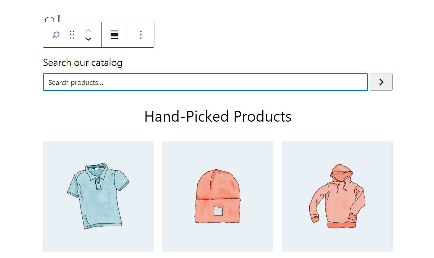 Adding a search function in WooCommerce shop page.