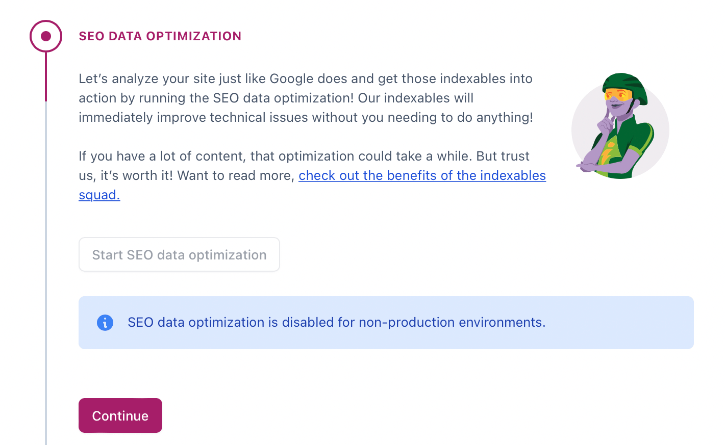 Configure Yoast SEO Data Optimization.