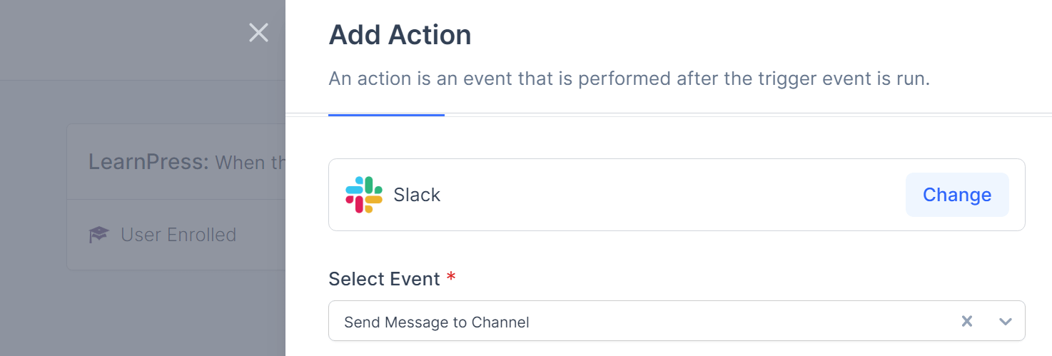 Отправьте сообщение Slack с помощью SureTriggers.