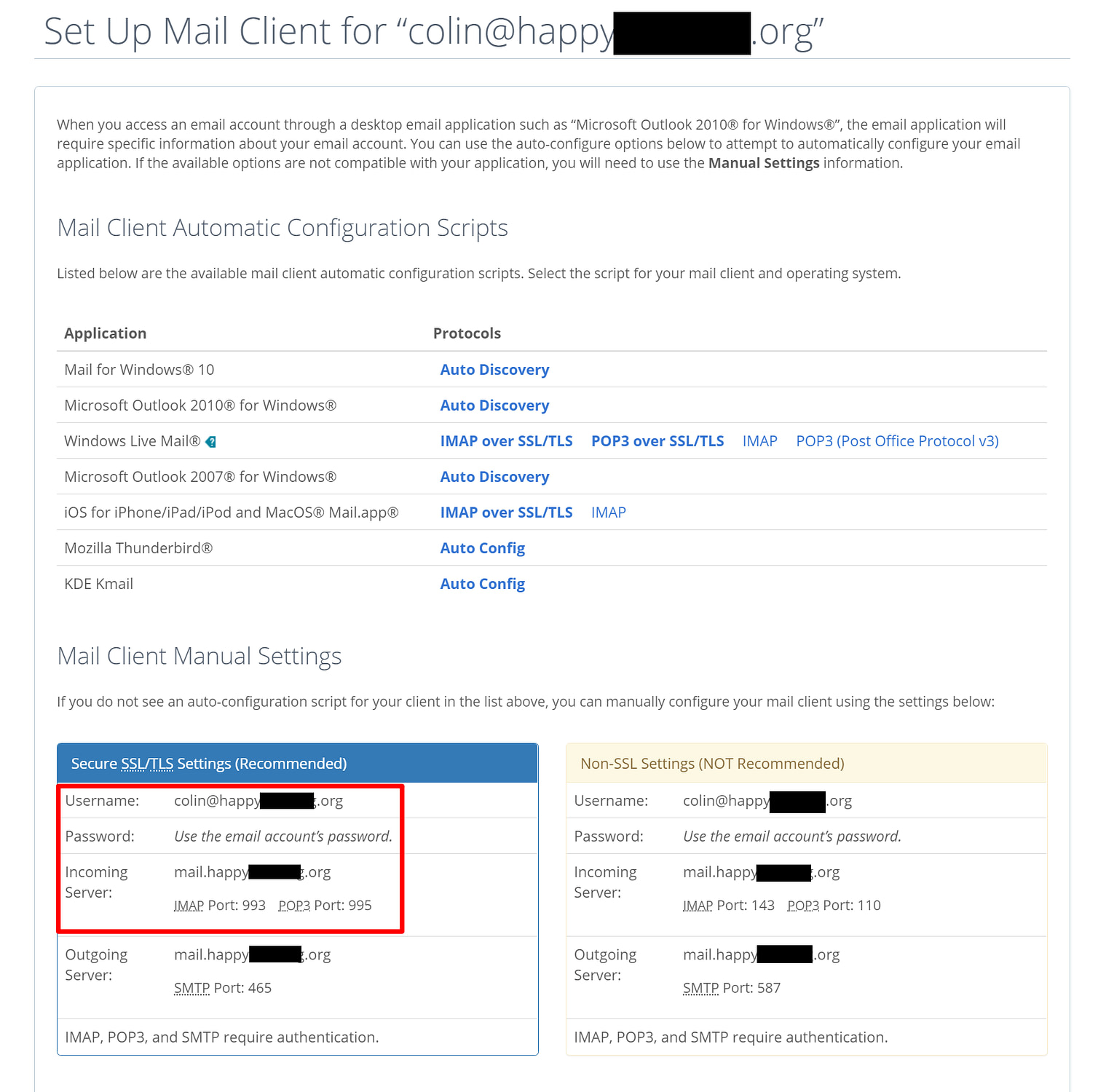 Setup email with Bluehost
