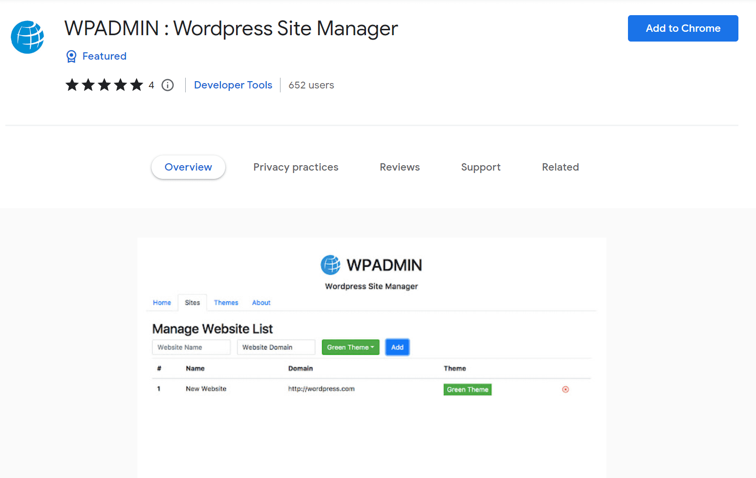 WPADMIN : WordPress Site Manager