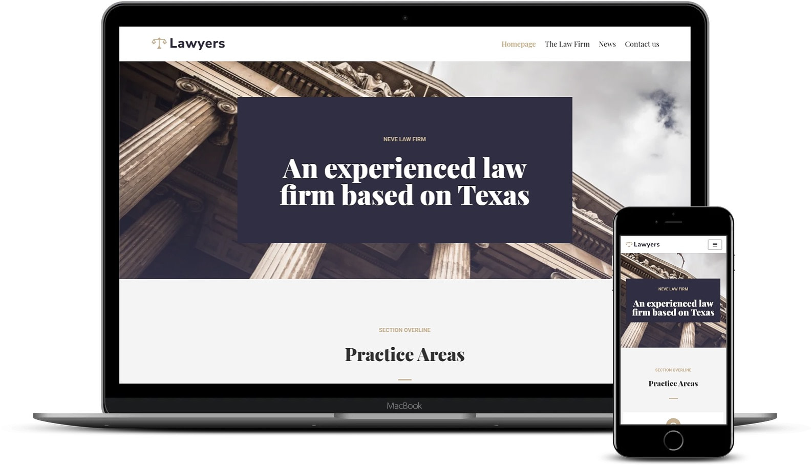 Lawyer free template for Neve