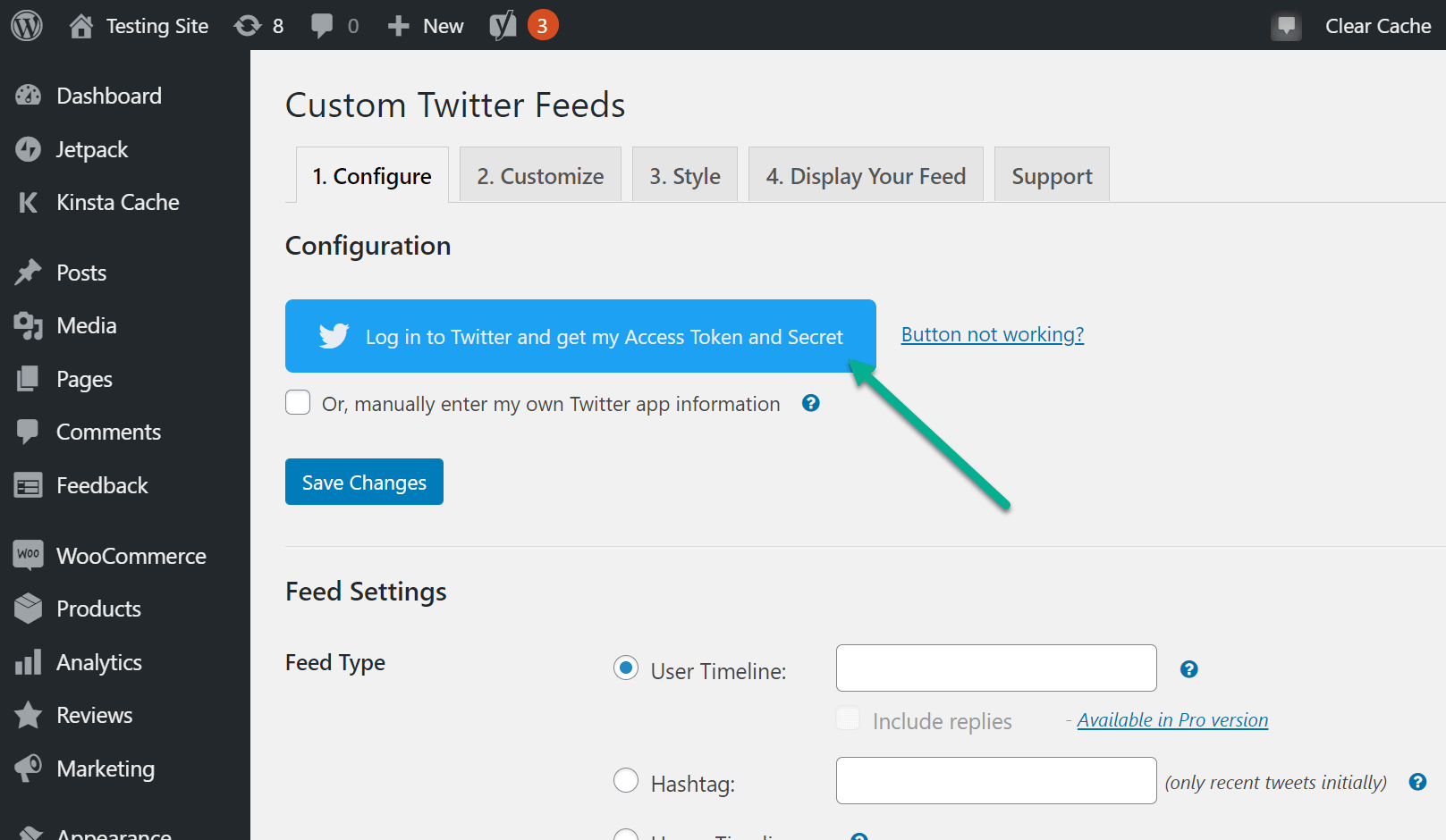 login to Twitter