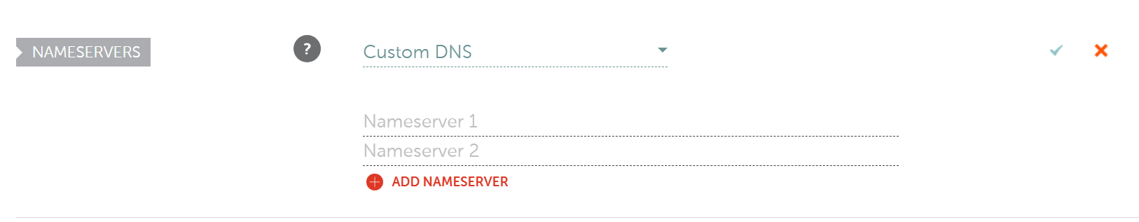 Adding a custom nameserver in Namecheap.