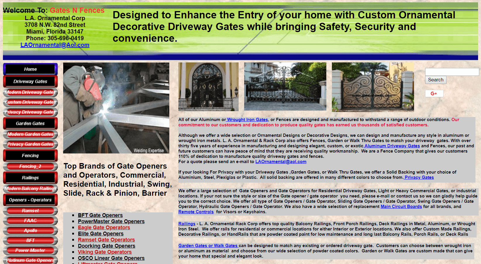 The Gates N Fences website.