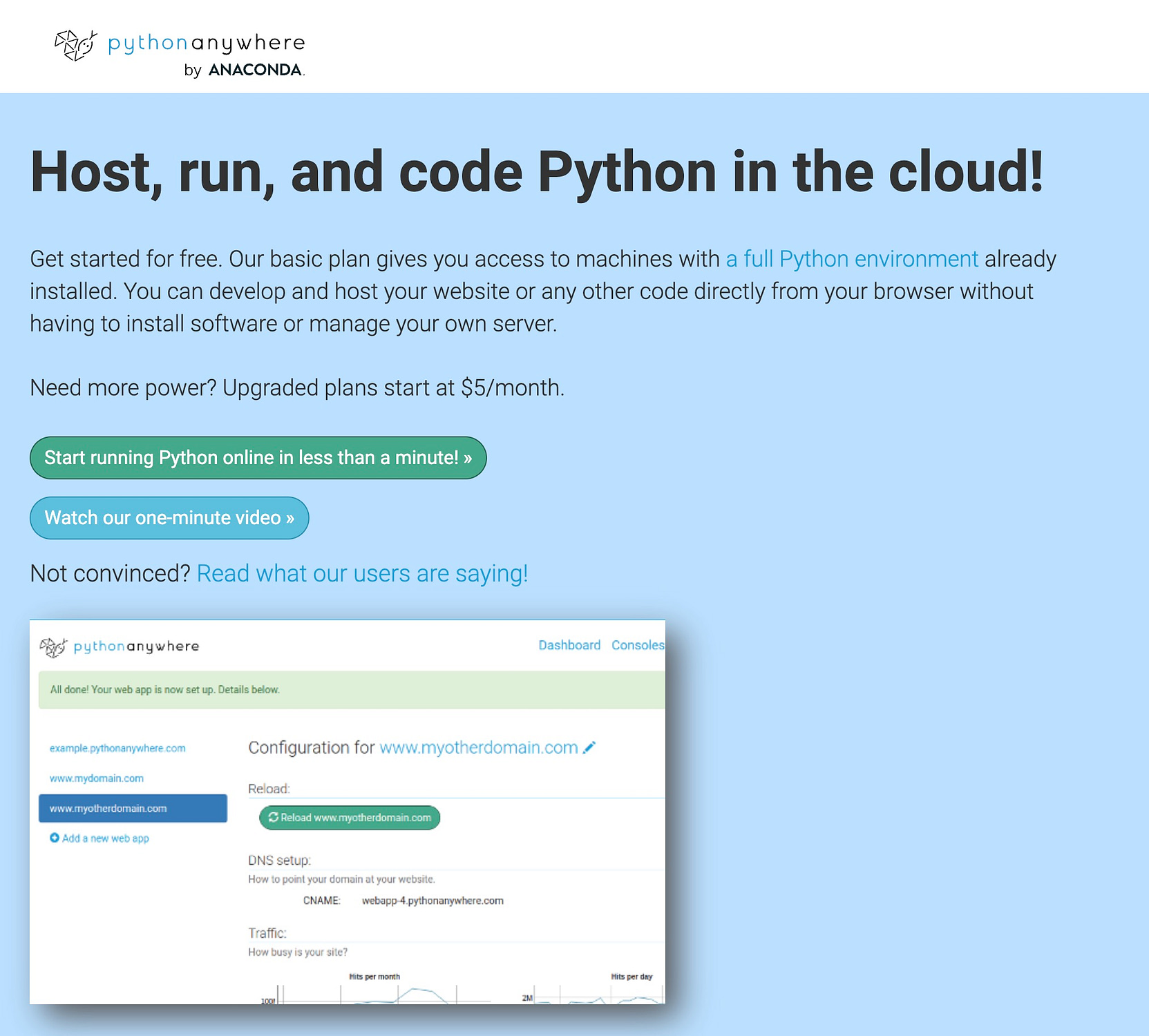 Python Anywhere offers some of the best hosting for Django.