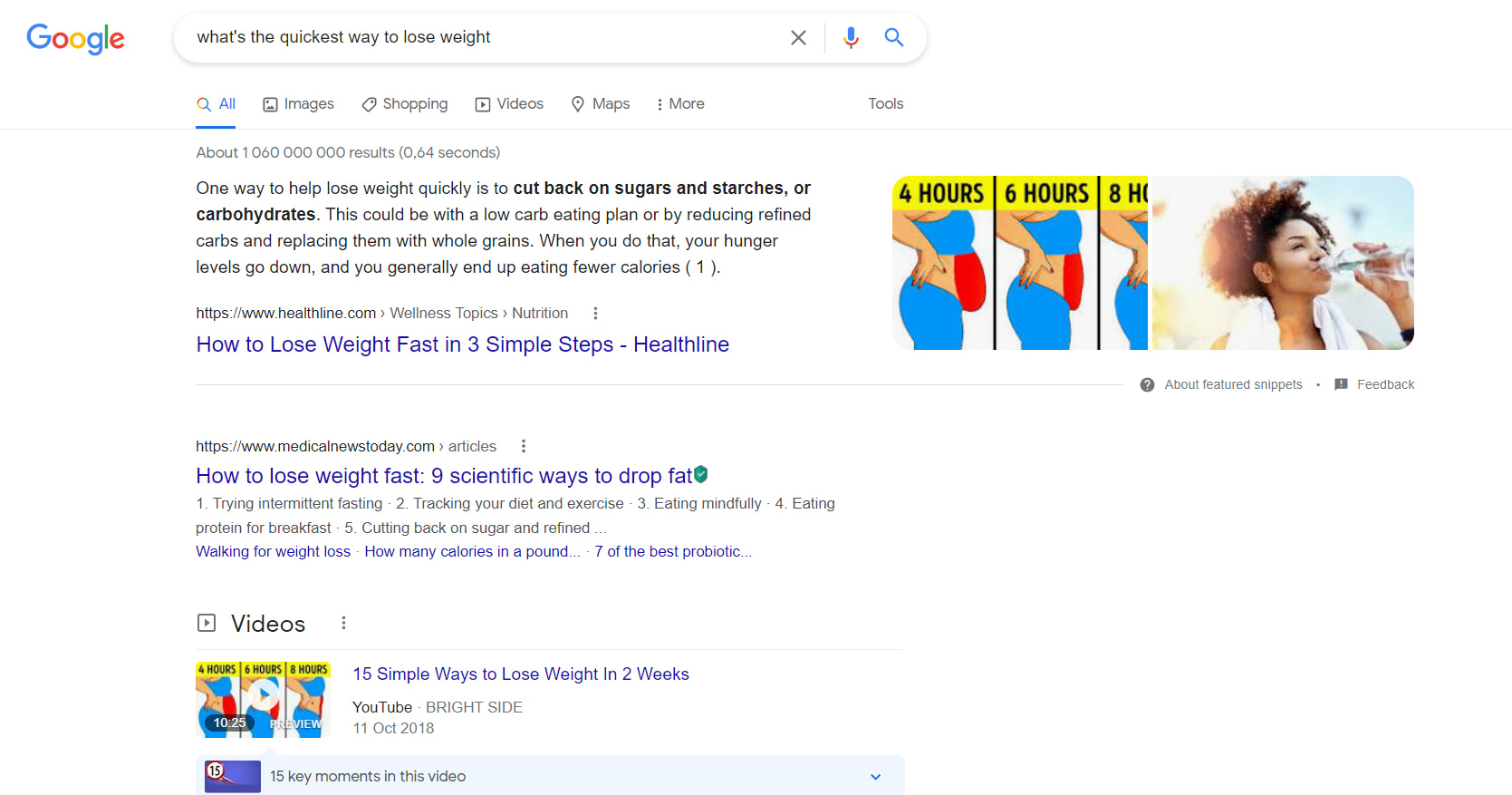 Search result - what's the quickest way to lose weight