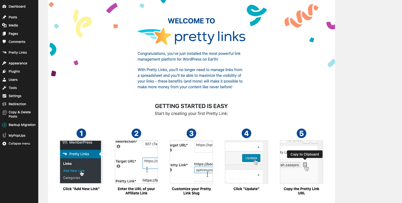Pretty Links is one of the most user-friendly affiliate marketing plugins available.