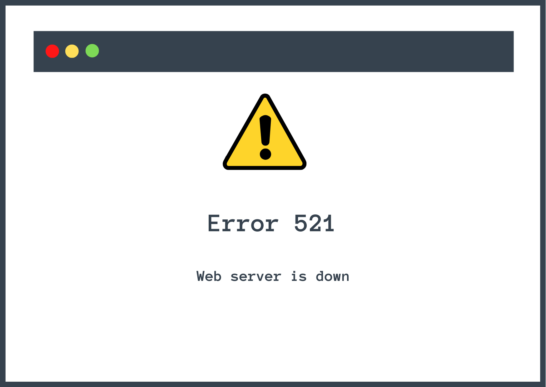 Cloudflare error 521.