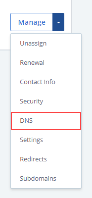 DNS settings in bluehost