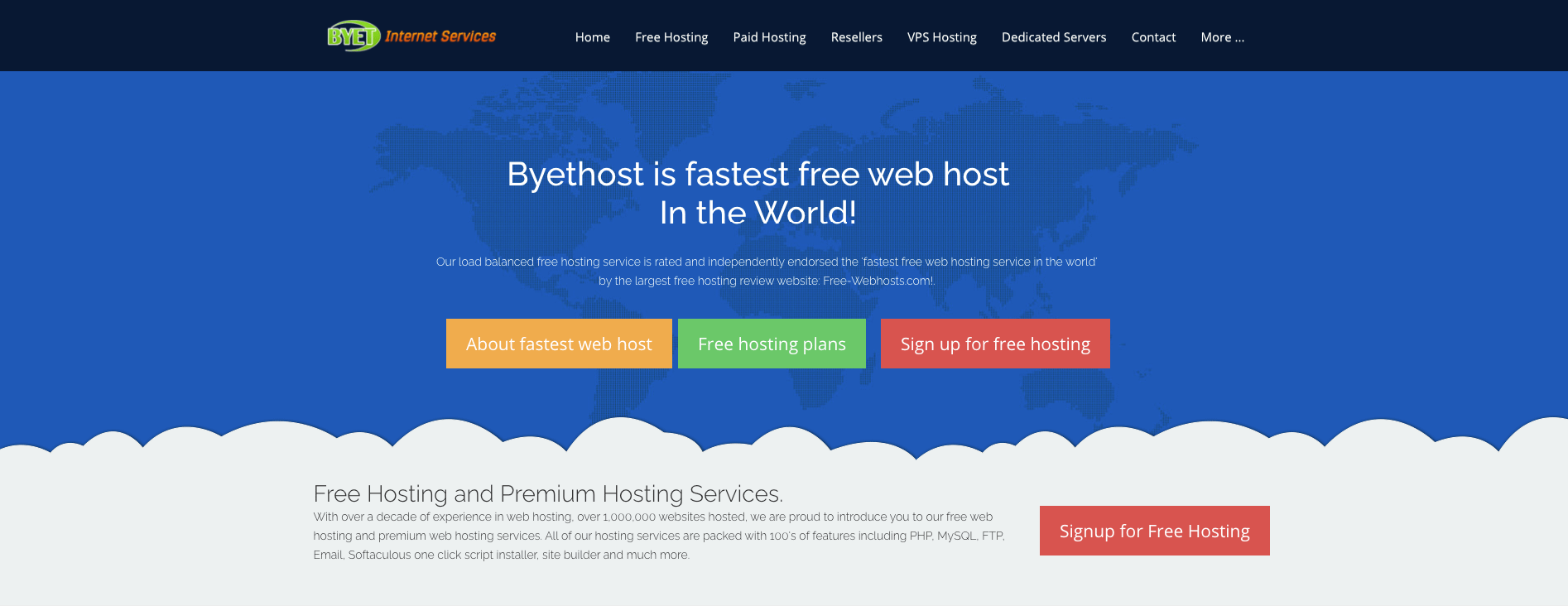 ByetHost offers free web hosting.
