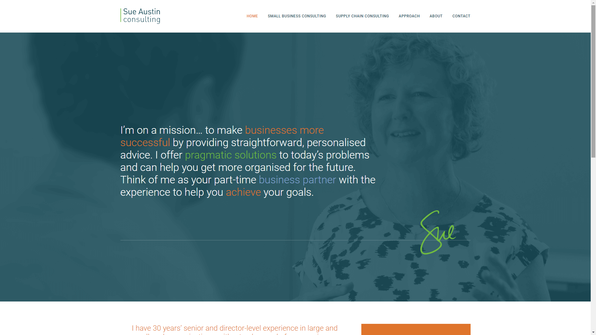 Пример домашней страницы сайта с отличным типографским дизайном.