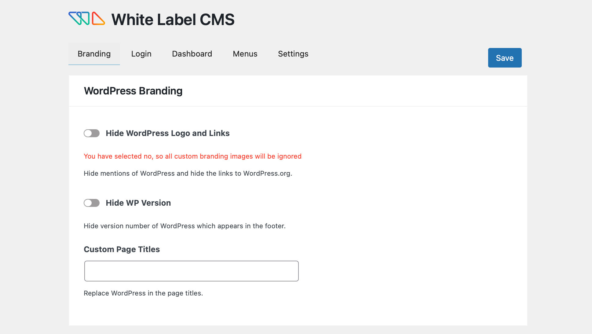 White Label WordPress with the White Label CMS plugin