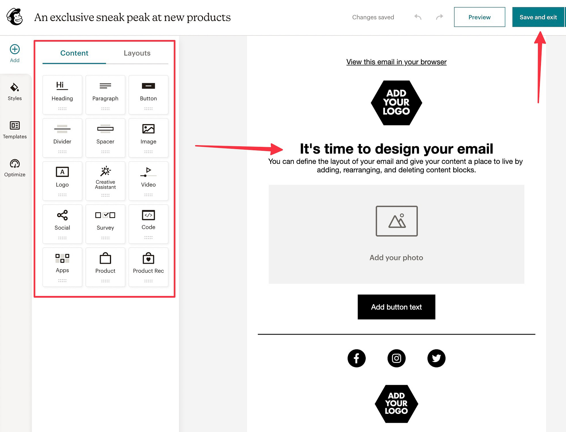 designing the email marketing campaign