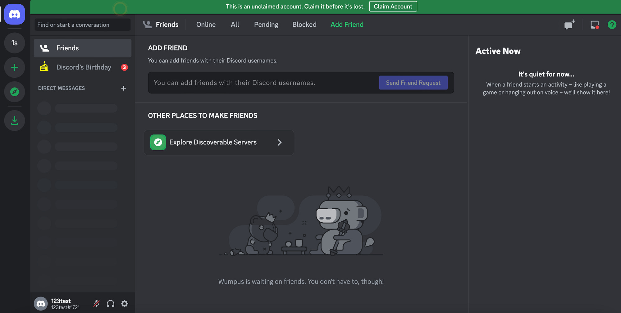 Discord server.