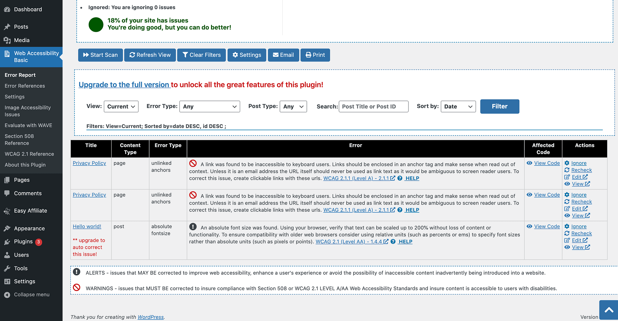 How to Create a WordPress ADA Compliant site in 2023