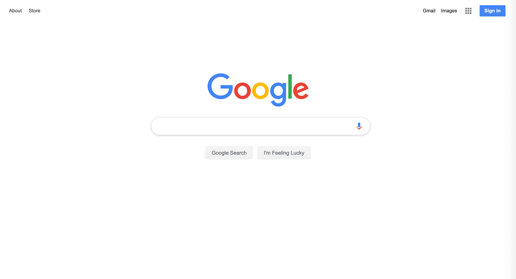 While Google isn't a DIY website, it does use white space quite well