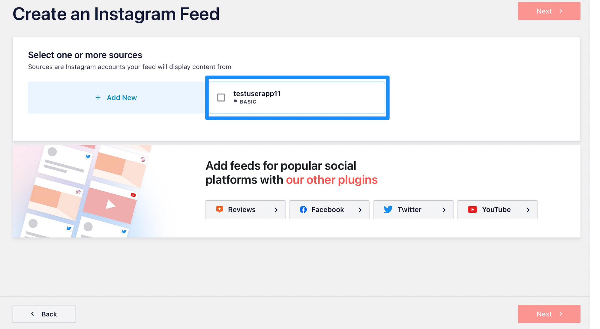 Create a WordPress Instagram feed with plugin.