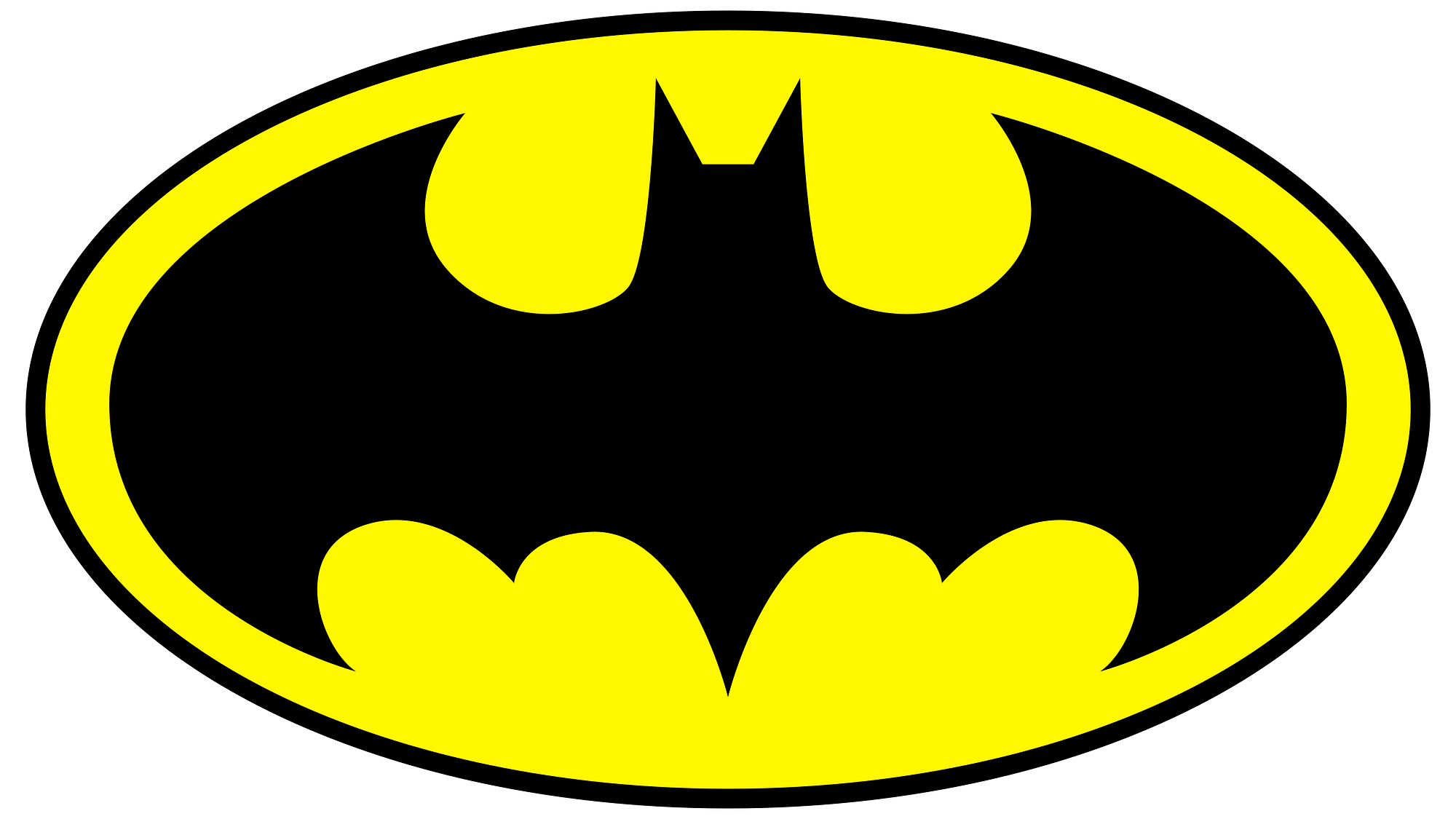 The Batman symbol is a well known logomark.