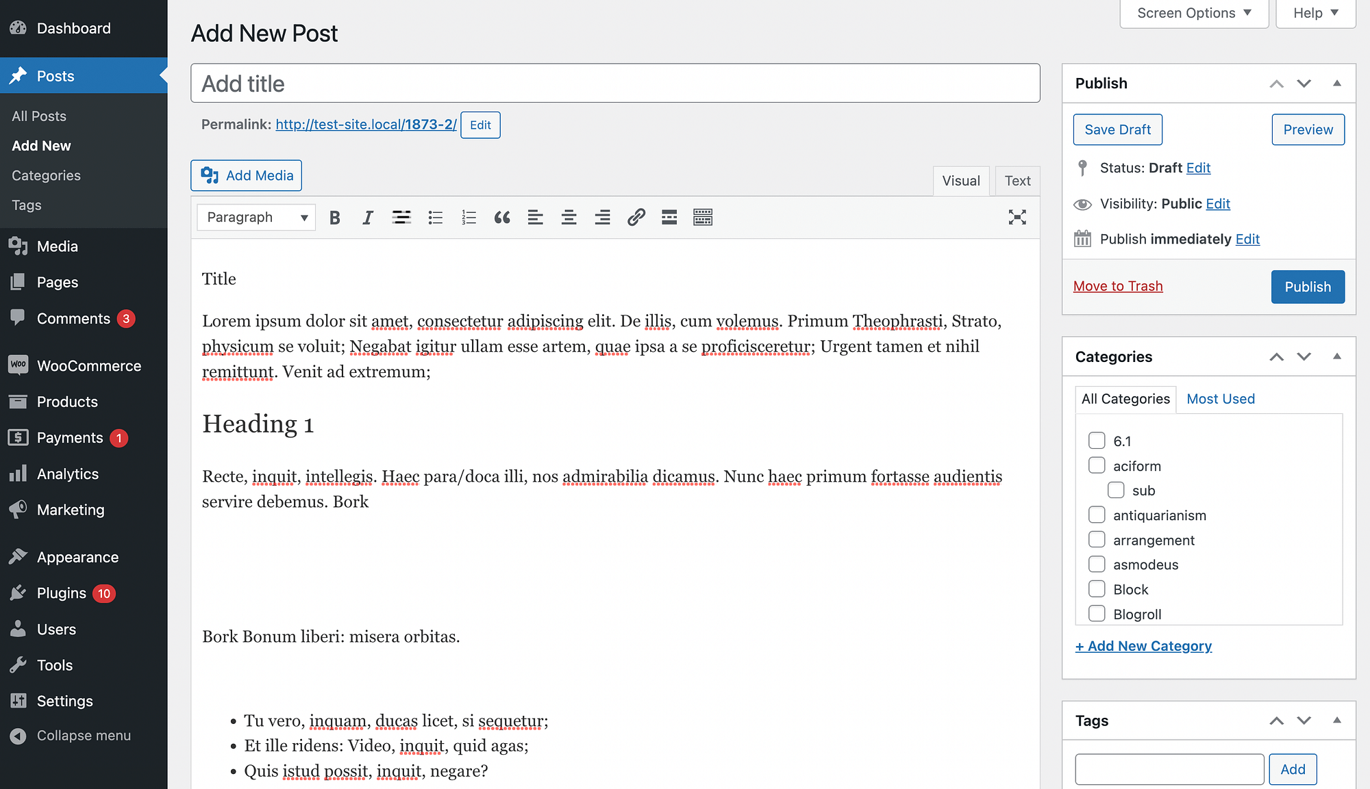 Copy and paste in WordPress in the Classic Editor.