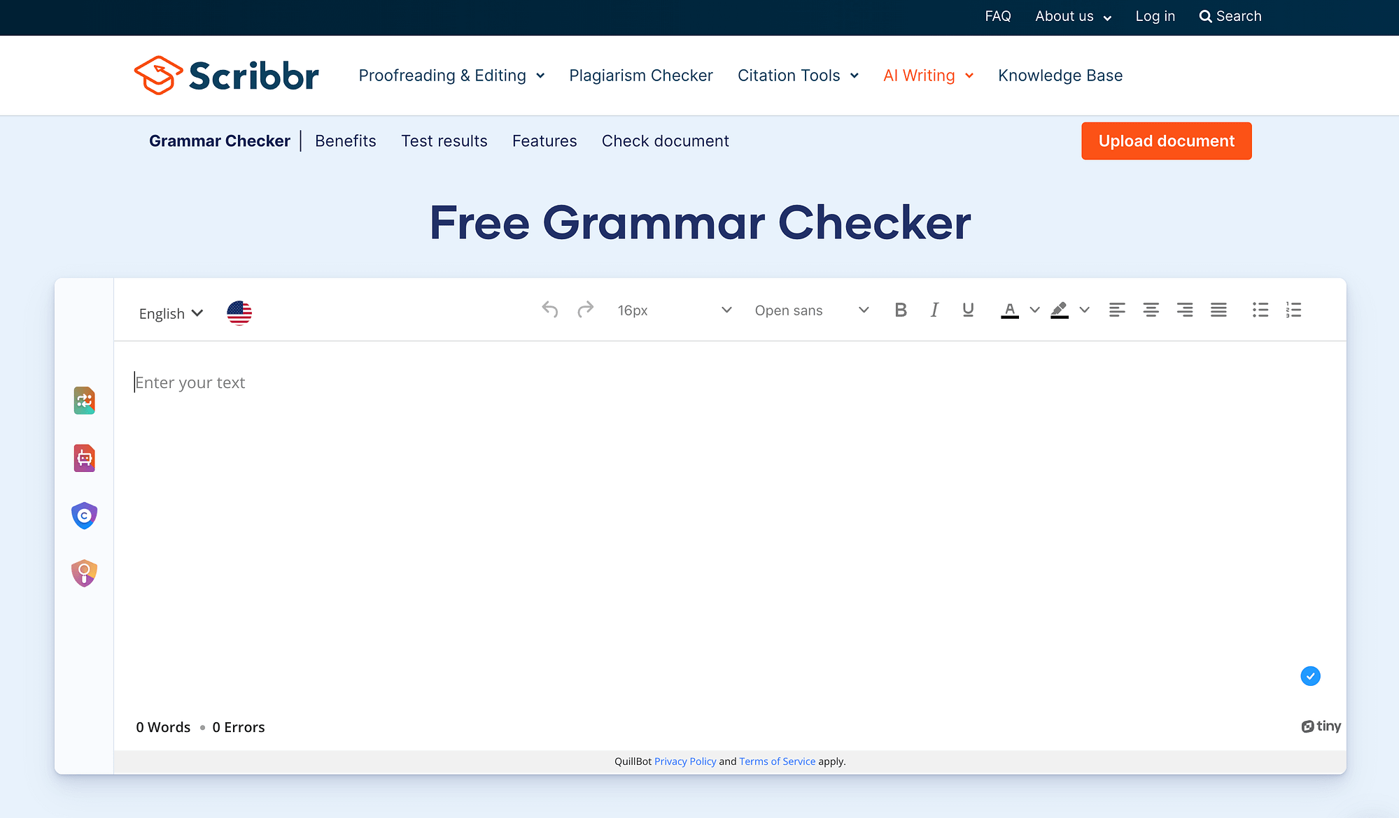 Scribbr Free Grammar Checker