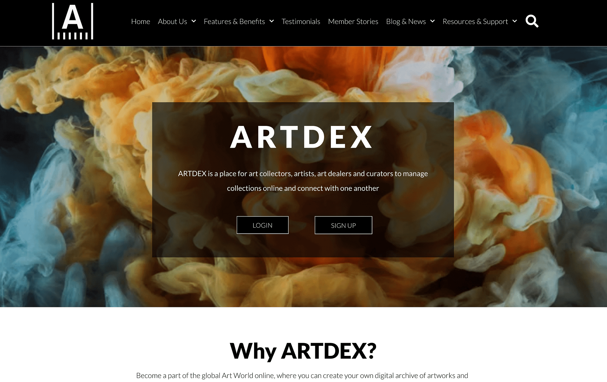 Create a virtual gallery by using the ARTDEX website.