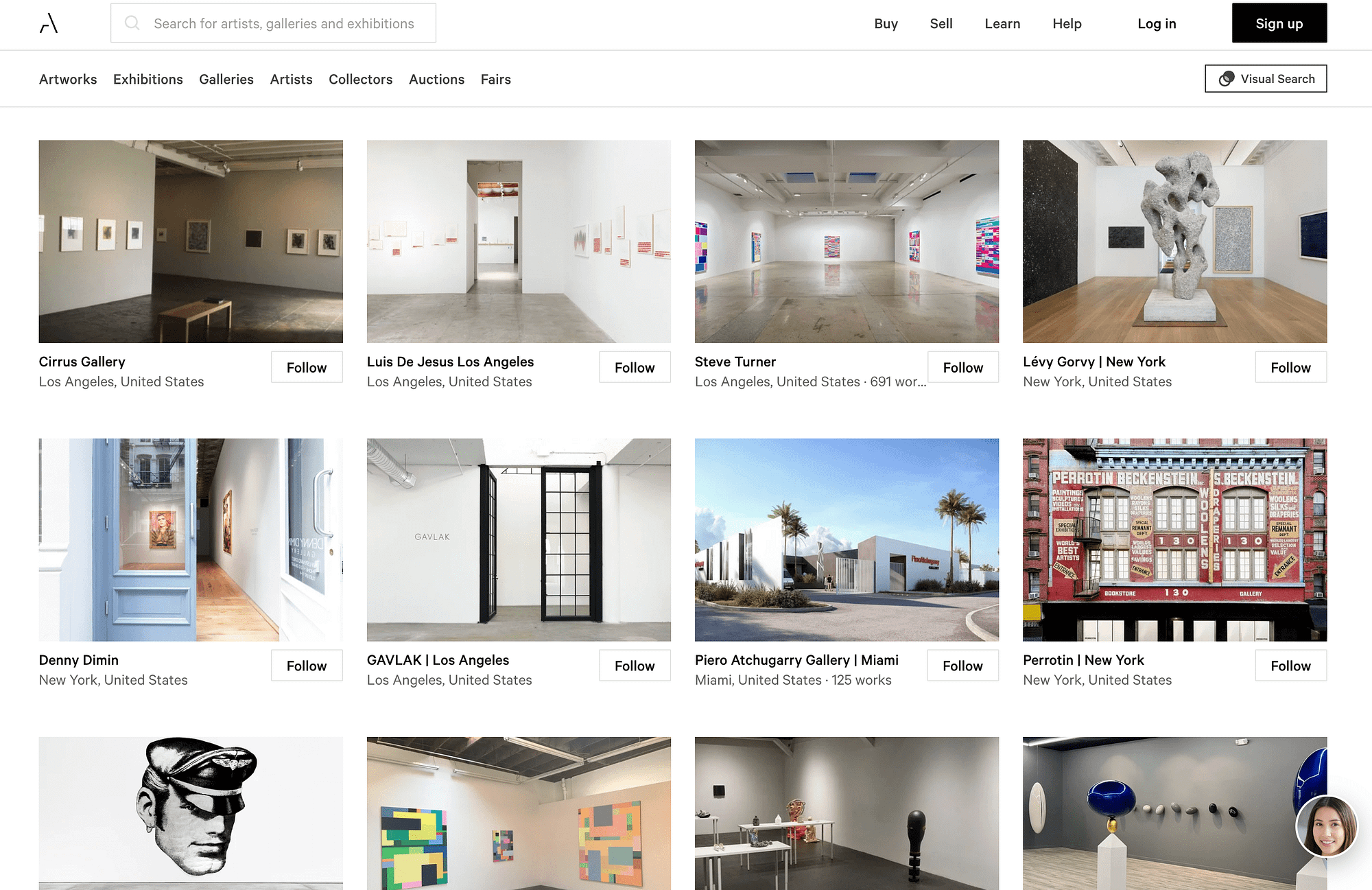 Create a Virtual Gallery: The Artland website.